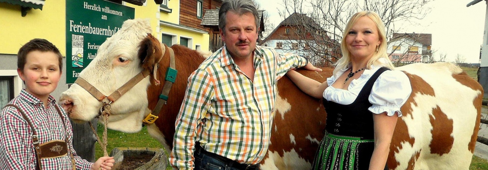 Die Bauersleute am Ferienbauernhof Handl in der „Steirischen
Krakau“